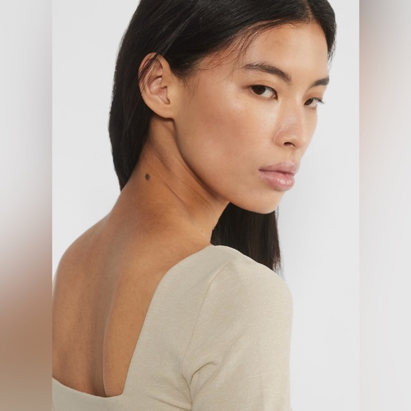 NWT Aritzia Contour Squareneck Hip Longsleeve M - Picture 6 of 9